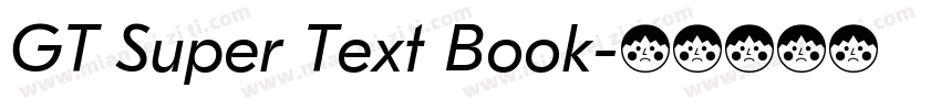 GT Super Text Book字体转换